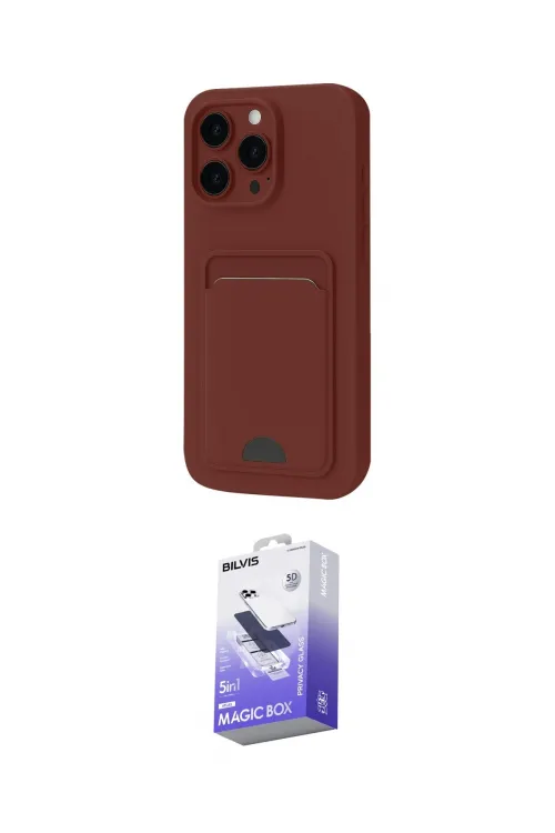 ieg™ iPhone 16 Pro Max Kılıf Vadi Çizgi Prime - Siyah Bilvis 5in1 5D Magic Hayalet Cam Ekran Koruyucu