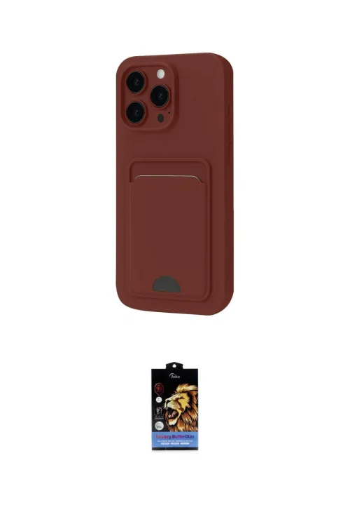 ieg™ iPhone 16 Pro Max Kılıf Vadi Çizgi Prime - Siyah Buffer Hayalet Cam Ekran Koruyucu