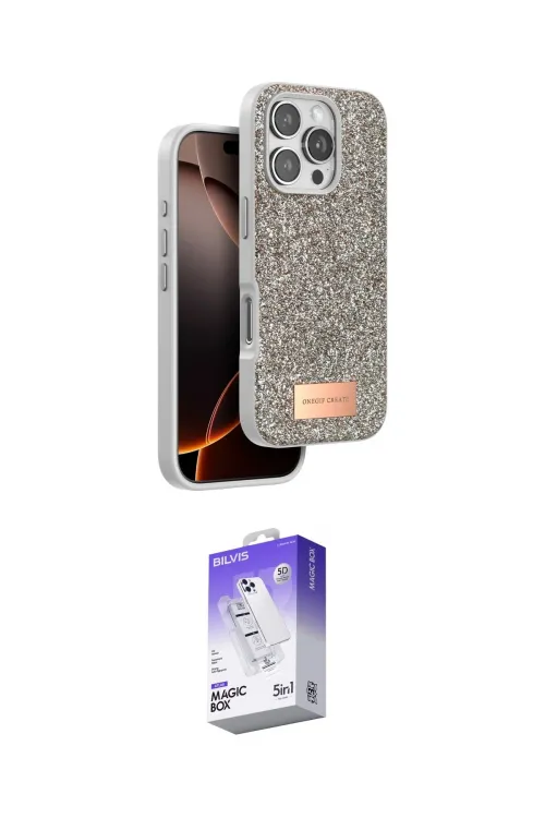 ieg™ iPhone 16 Pro Max Kılıf Vadi Klasik Serisi - Siyah Bilvis 5in1 3D Magic Cam Ekran Koruyucu