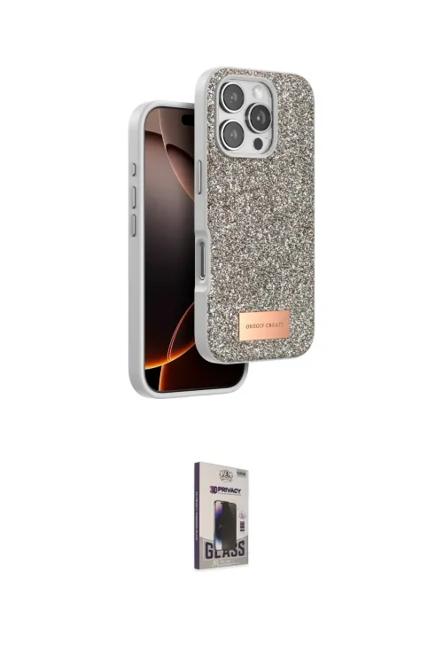 ieg™ iPhone 16 Pro Max Kılıf Vadi Klasik Serisi - Siyah Bilvis Hayalet Cam Ekran Koruyucu