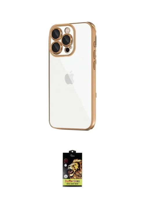 ieg™ iPhone 16 Pro Max Kılıf Vadi Minimal - Siyah Buffer Cam Ekran Koruyucu