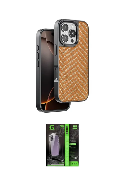 ieg™ iPhone 16 Pro Max Kılıf Vadi Özel Seri - Şeffaf 360 Full Body Arka Koruyucu