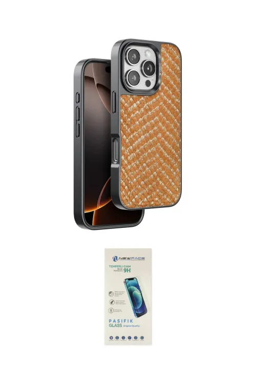 ieg™ iPhone 16 Pro Max Kılıf Vadi Özel Seri - Şeffaf Pasifik Cam Ekran Koruyucu