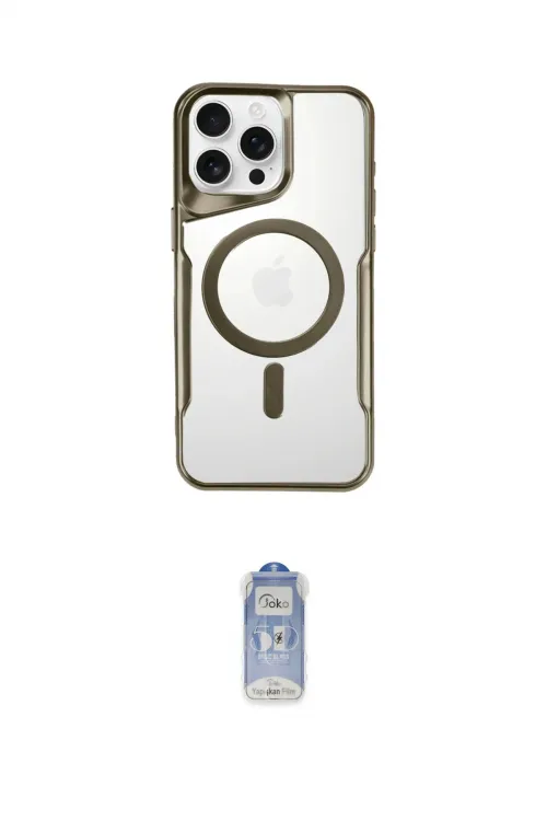 ieg™ iPhone 16 Pro Max Kılıf Yadigar Klasik Özel Seri - Siyah Joko Magic 5D Cam