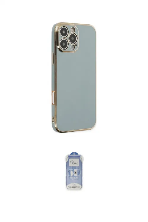 ieg™ iPhone 16 Pro Max Kılıf Yankı Serisi - Siyah Joko Magic 5D Cam