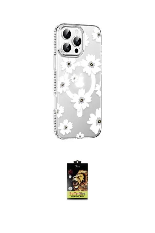 ieg™ iPhone 16 Pro Max Kılıf Yörünge Işık Prime - Siyah Buffer Cam Ekran Koruyucu