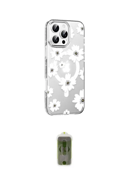ieg™ iPhone 16 Pro Max Kılıf Yörünge Işık Prime - Siyah Joko Magic 5D Hayalet Cam