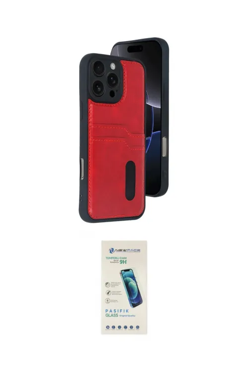ieg™ iPhone 16 Pro Max Kılıf Yörünge Işık Serisi - Şeffaf Pasifik Cam Ekran Koruyucu