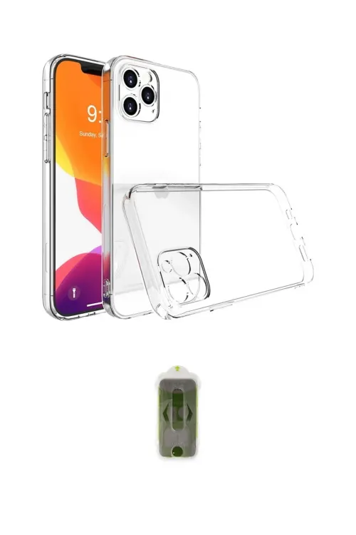 ieg™ iPhone 16 Pro Max Kılıf Zirve Doku - Siyah Joko Magic 5D Hayalet Cam