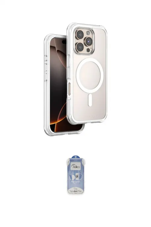 ieg™ iPhone 16 Pro Max Kılıf Zirve Klasik Prime - Siyah Joko Magic 5D Cam