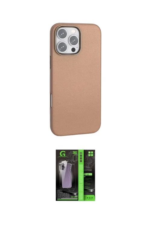 ieg™ iPhone 16 Pro Max Kılıf Zirve Modern Prime - Şeffaf 360 Full Body Arka Koruyucu