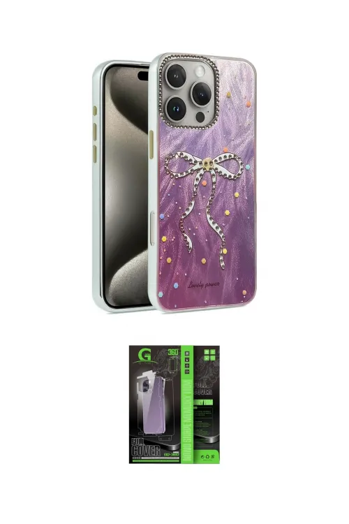 ieg™ iPhone 16 Pro Max Kılıf Zirve Modern Prime - Şeffaf 360 Full Body Arka Koruyucu