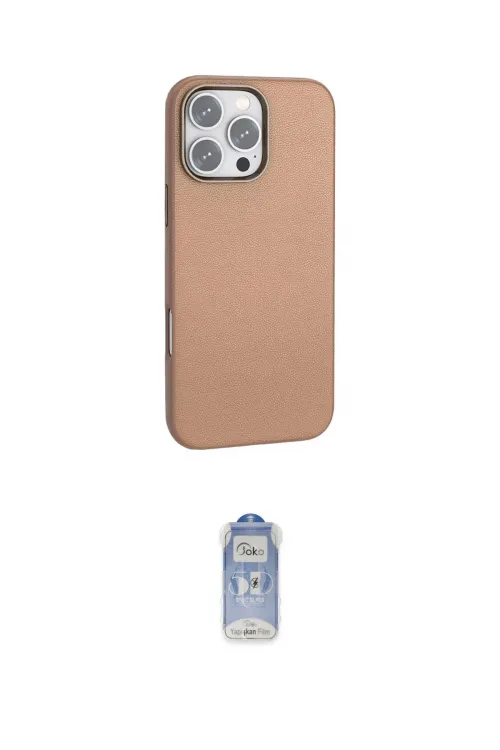 ieg™ iPhone 16 Pro Max Kılıf Zirve Modern Prime - Siyah Joko Magic 5D Cam