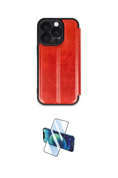 ieg™ iPhone 16 Pro Max Kılıf Zirve Yansıma Serisi - Siyah 3D Antistatik Seramik Nano Ekran Koruyucu