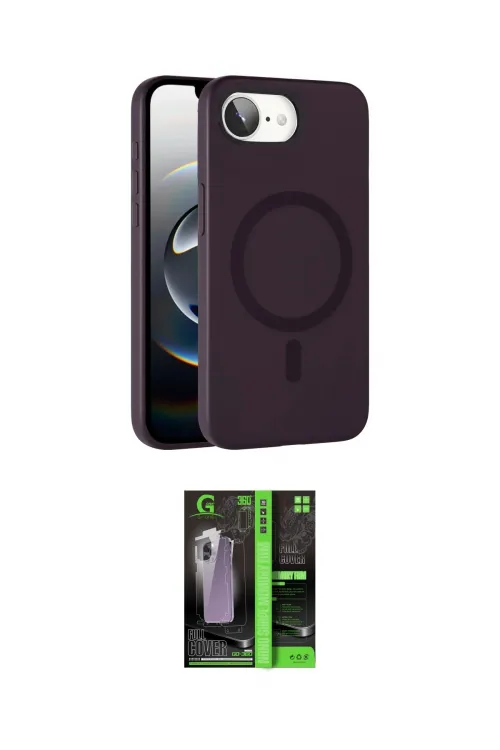 ieg™ iPhone 16E Kılıf Çekirdek Modern Prime - Şeffaf 360 Full Body Arka Koruyucu