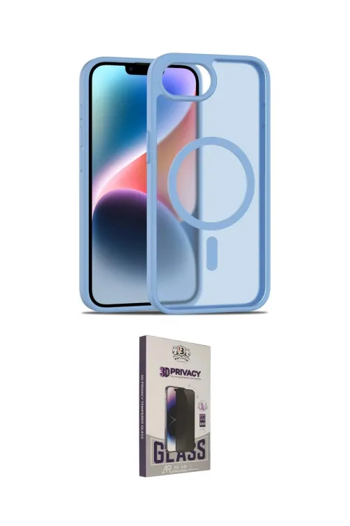 ieg™ iPhone 16E Kılıf Siluet Minimal Prime - Siyah Bilvis Hayalet Cam Ekran Koruyucu