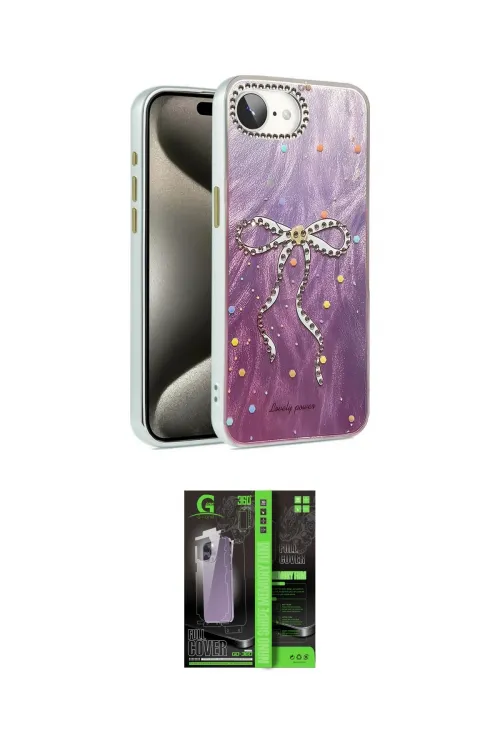 ieg™ iPhone 16E Kılıf Zirve Modern Prime - Şeffaf 360 Full Body Arka Koruyucu
