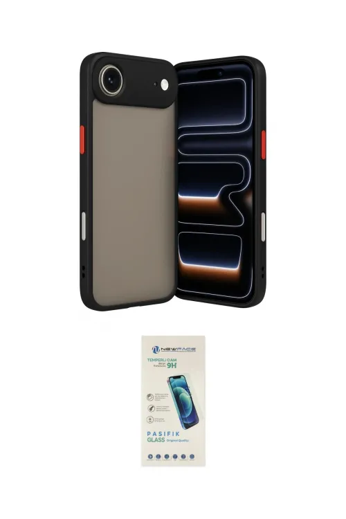 ieg™ iPhone 17 Air Kılıf Ahenk Çizgi Serisi - Şeffaf Pasifik Cam Ekran Koruyucu