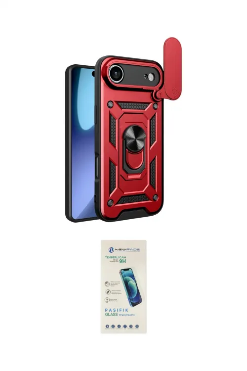 ieg™ iPhone 17 Air Kılıf Ahenk Klasik - Şeffaf Pasifik Cam Ekran Koruyucu