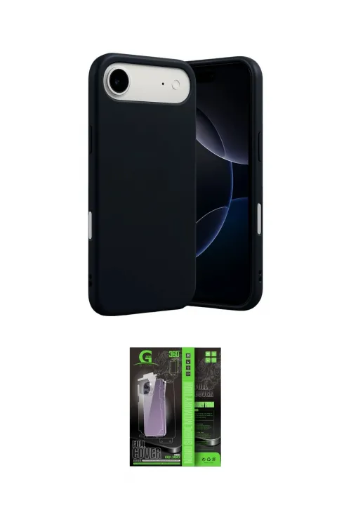 ieg™ iPhone 17 Air Kılıf Ahenk Serisi - Şeffaf 360 Full Body Arka Koruyucu