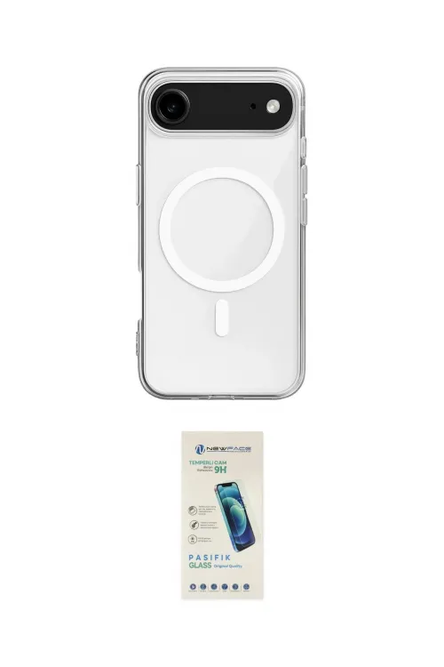 ieg™ iPhone 17 Air Kılıf Ahenk Yansıma Prime - Şeffaf Pasifik Cam Ekran Koruyucu