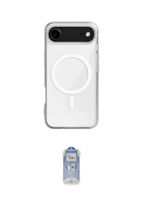 ieg™ iPhone 17 Air Kılıf Ahenk Yansıma Prime - Siyah Joko Magic 5D Cam
