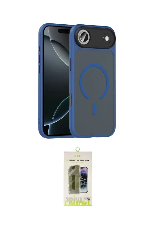 ieg™ iPhone 17 Air Kılıf Doruk Form Serisi - Siyah Joko Magic 5D Hayalet Cam