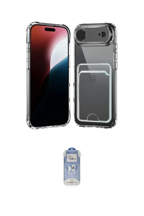 ieg™ iPhone 17 Air Kılıf Doruk Klasik Koleksiyonu - Siyah Joko Magic 5D Cam