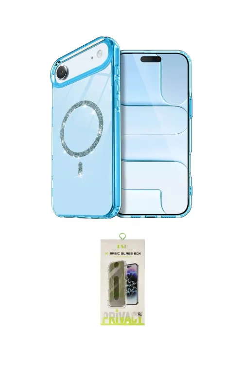 ieg™ iPhone 17 Air Kılıf Kıvılcım Form Prime - Siyah Joko Magic 5D Hayalet Cam