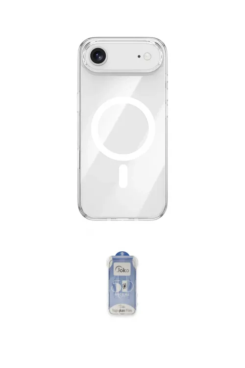 ieg™ iPhone 17 Air Kılıf Kutup Klasik Serisi - Siyah Joko Magic 5D Cam