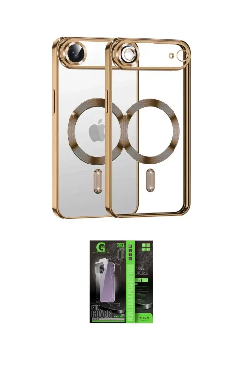 ieg™ iPhone 17 Air Kılıf Nova Işık Özel Seri - Siyah 360 Mat Full Body Arka Koruyucu