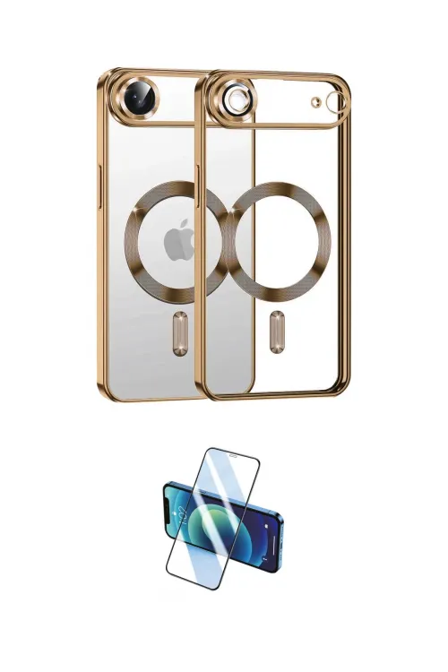 ieg™ iPhone 17 Air Kılıf Nova Işık Özel Seri - Siyah 3D Antistatik Cam Ekran Koruyucu