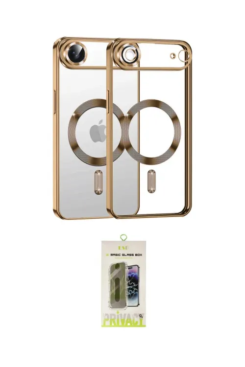 ieg™ iPhone 17 Air Kılıf Nova Işık Özel Seri - Siyah Joko Magic 5D Hayalet Cam