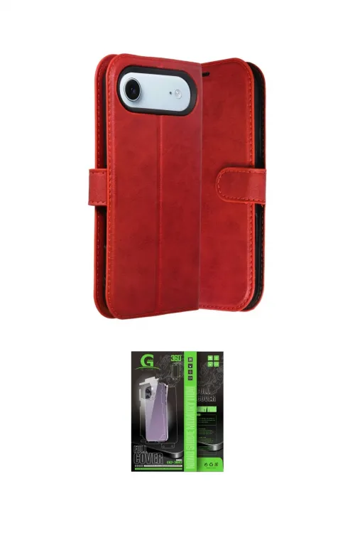 ieg™ iPhone 17 Air Kılıf Siluet Işık Serisi - Siyah 360 Mat Full Body Arka Koruyucu