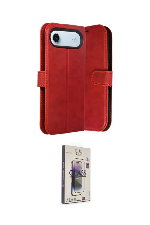 ieg™ iPhone 17 Air Kılıf Siluet Işık Serisi - Siyah Bilvis 3D Cam Ekran Koruyucu