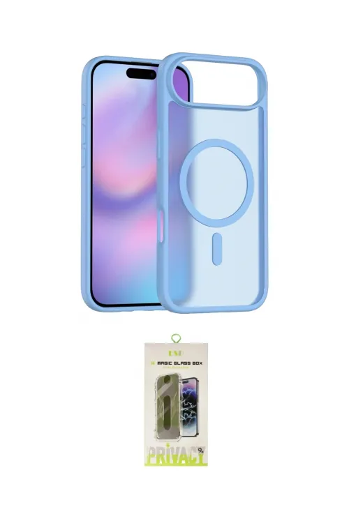 ieg™ iPhone 17 Air Kılıf Siluet Minimal Prime - Siyah Joko Magic 5D Hayalet Cam
