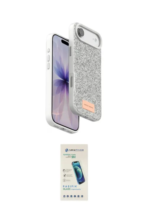 ieg™ iPhone 17 Air Kılıf Vadi Klasik Serisi - Şeffaf Pasifik Cam Ekran Koruyucu