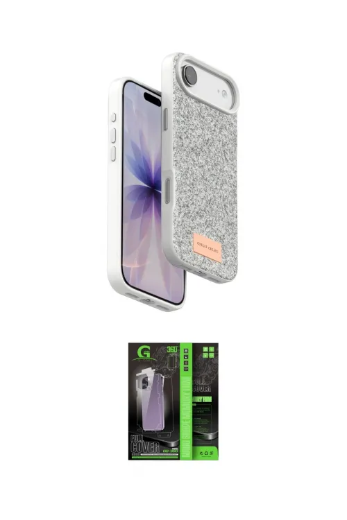 ieg™ iPhone 17 Air Kılıf Vadi Klasik Serisi - Siyah 360 Mat Full Body Arka Koruyucu