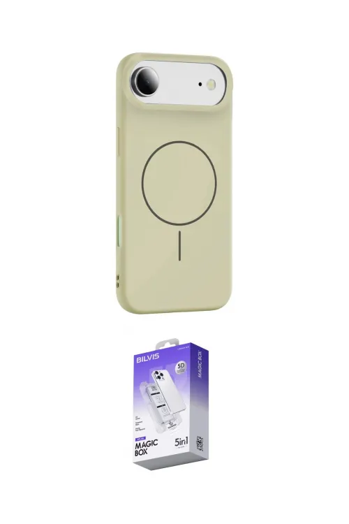 ieg™ iPhone 17 Air Kılıf Yankı Form Serisi - Siyah Bilvis 5in1 3D Magic Cam Ekran Koruyucu