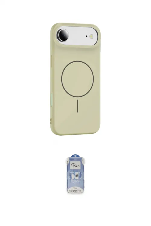 ieg™ iPhone 17 Air Kılıf Yankı Form Serisi - Siyah Joko Magic 5D Cam