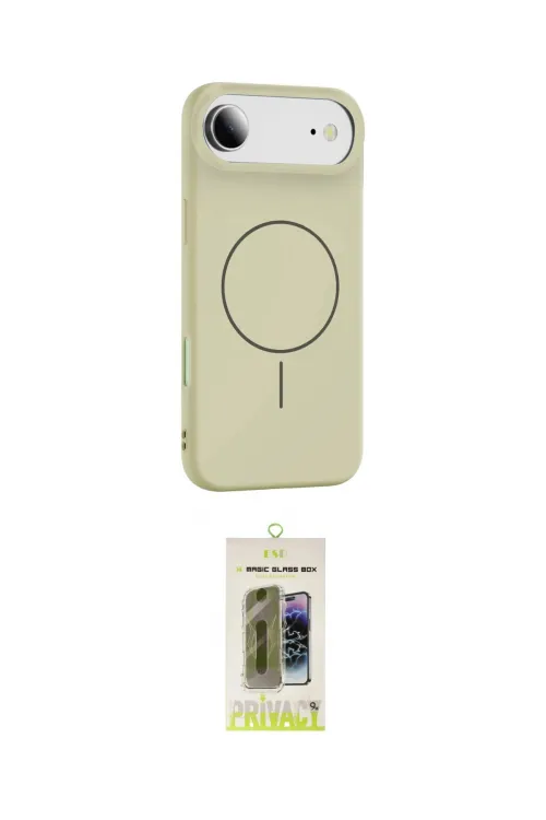 ieg™ iPhone 17 Air Kılıf Yankı Form Serisi - Siyah Joko Magic 5D Hayalet Cam