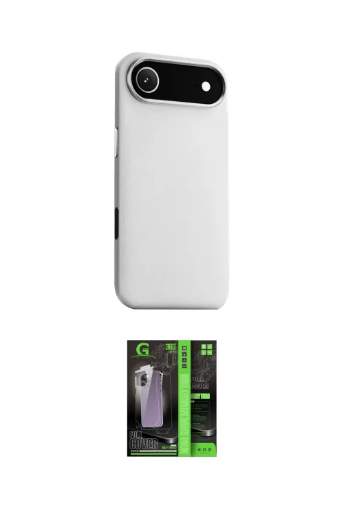 ieg™ iPhone 17 Air Kılıf Zirve Modern Prime - Şeffaf 360 Full Body Arka Koruyucu