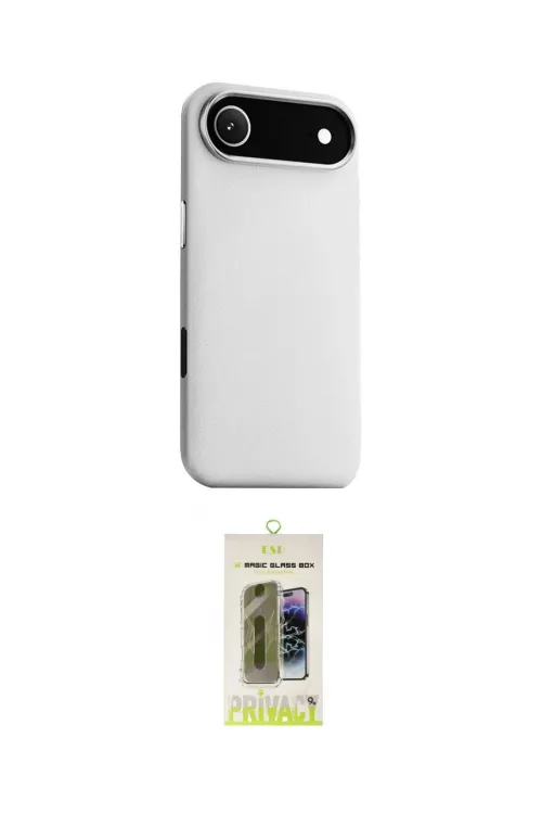ieg™ iPhone 17 Air Kılıf Zirve Modern Prime - Siyah Joko Magic 5D Hayalet Cam