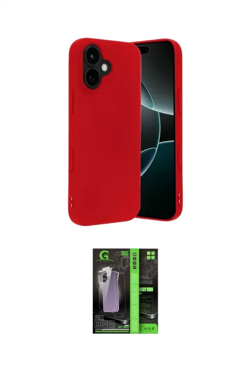 ieg™ iPhone 17 Kılıf Ahenk Serisi - Şeffaf 360 Full Body Arka Koruyucu