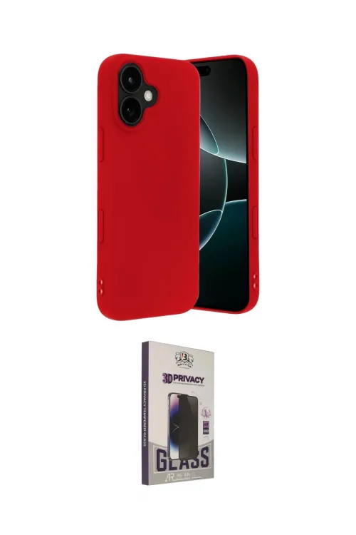 ieg™ iPhone 17 Kılıf Ahenk Serisi - Siyah Bilvis Hayalet Cam Ekran Koruyucu