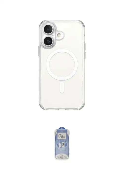 ieg™ iPhone 17 Kılıf Ahenk Yansıma Prime - Siyah Joko Magic 5D Cam
