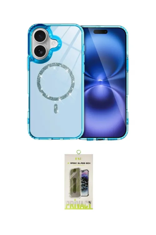 ieg™ iPhone 17 Kılıf Kıvılcım Form Prime - Siyah Joko Magic 5D Hayalet Cam