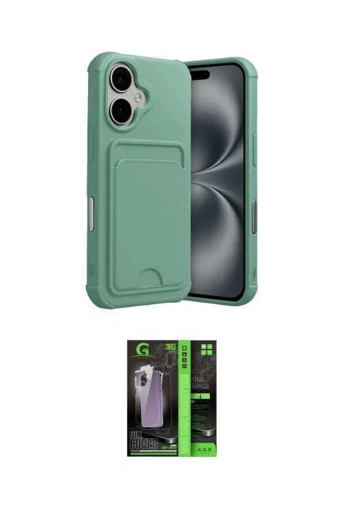ieg™ iPhone 17 Kılıf Vadi Çizgi Prime - Şeffaf 360 Full Body Arka Koruyucu