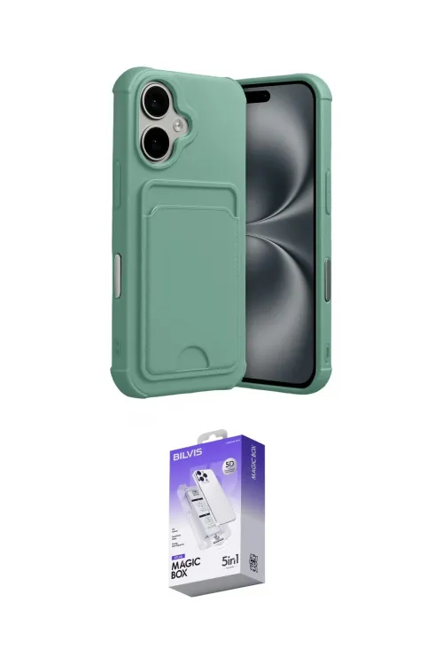 ieg™ iPhone 17 Kılıf Vadi Çizgi Prime - Siyah Bilvis 5in1 3D Magic Cam Ekran Koruyucu