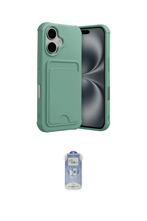 ieg™ iPhone 17 Kılıf Vadi Çizgi Prime - Siyah Joko Magic 5D Cam